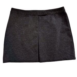 Vintage Express Y2K 90s Size Medium Gray Stretch Low Rise Goth Punk Mini Skirt